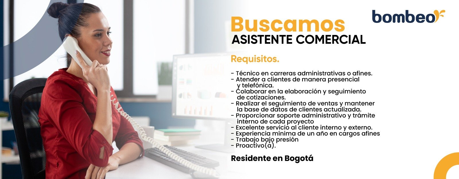 asistente comercial
